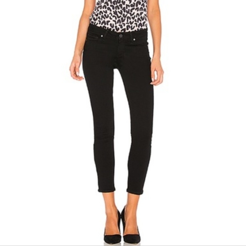 PAIGE Verdugo Crop Jeans Skinny‎ Women Sz6 Black